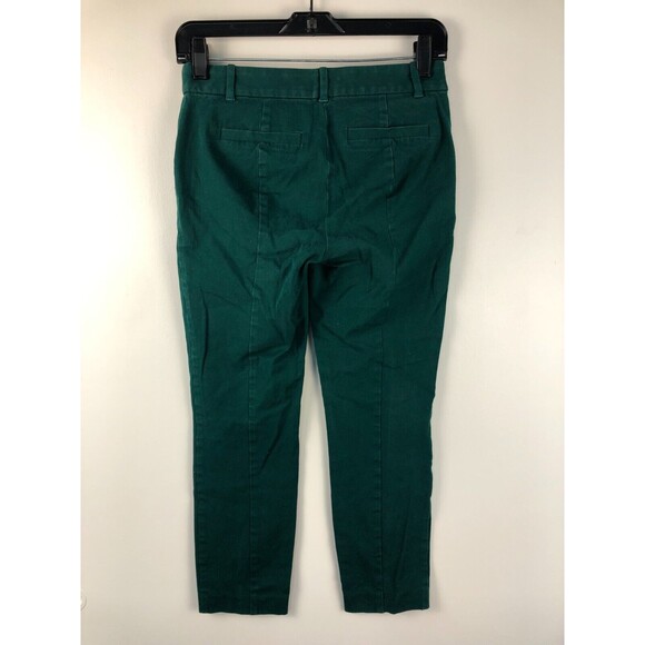 J. Crew Mercantile Women’s Effortless Slim Crop Pants Green Size 0 / S - Picture 2 of 8